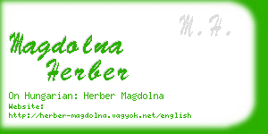 magdolna herber business card